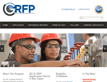 Tablet Screenshot of nsfgrfp.org